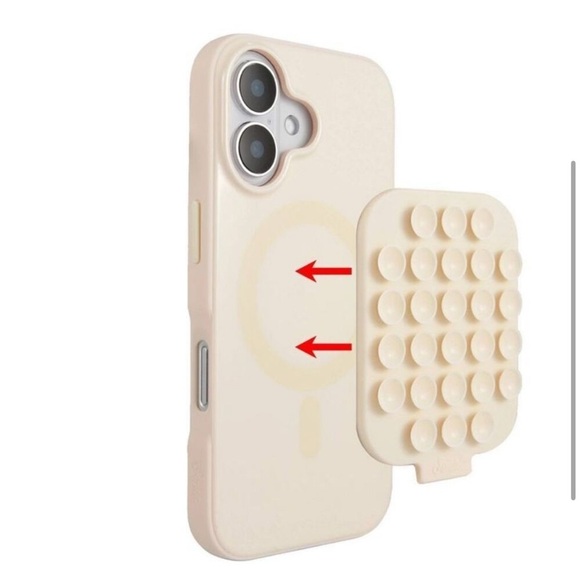 Sonix Cream Suction Phone Mount Case for iPhone 2024 6.1 Inches in Ivory - Picture 5 of 6